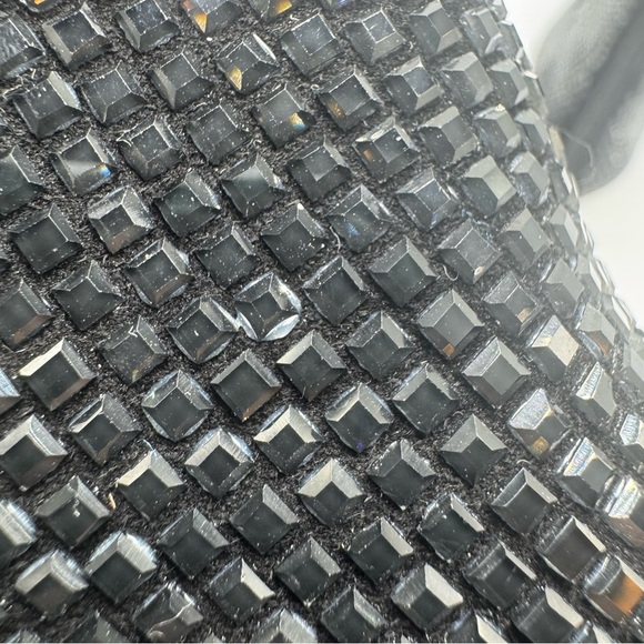 Lola Cruz Kiolo Boot Black Jeweled Sz 37 US 7 Bling Party New Years Eve Sparkle - Picture 10 of 11